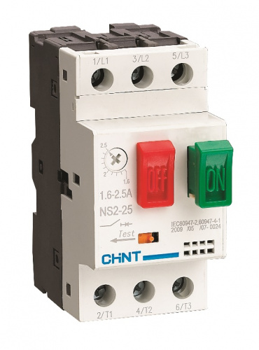 Изображение CHINT Пускатель NS2-25 1.6-2.5A (R)