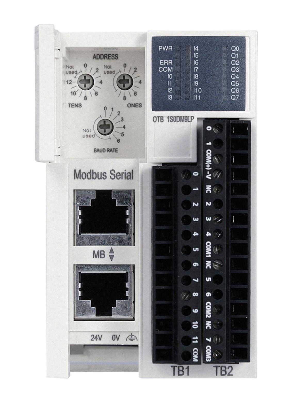 Изображение SE Oтв. модуль для протокола Modbus, 12 входов 8 выходов, 24 В постоянного тока