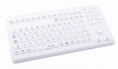 Изображение Клавиатура пылевлагозащищённая TKG-104-MB-IP68-VESA-GREY-USB-US/CYR (KG17261)  