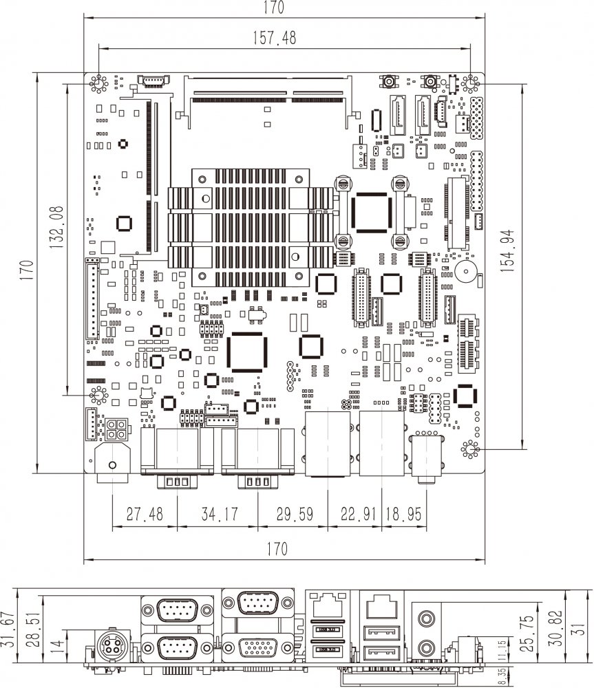 Чертеж корпуса itx - 93 фото