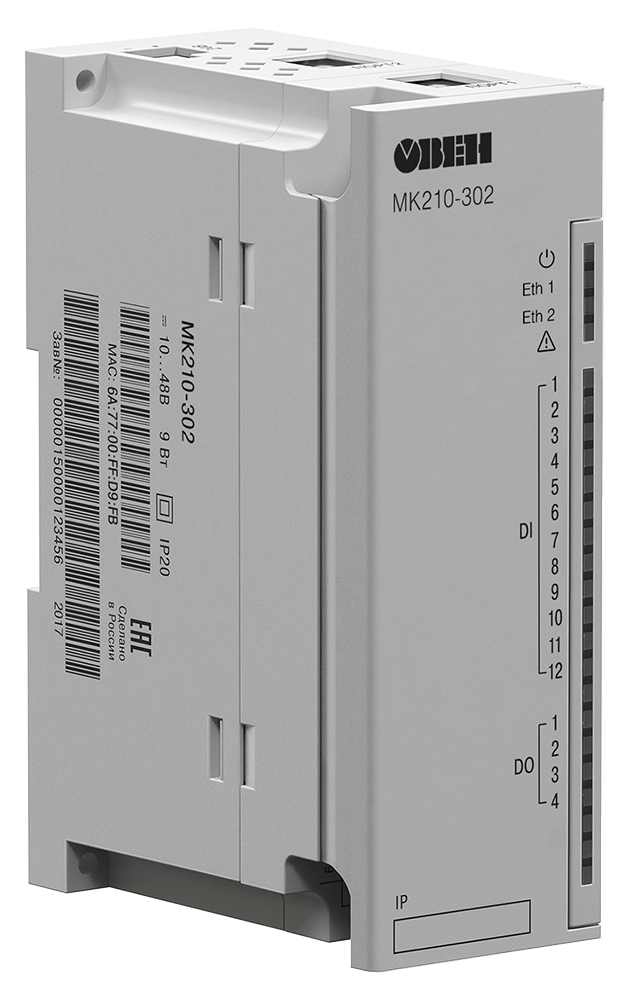 Изображение Модуль дискретного ввода/вывода Овен (Ethernet) МК210-302
