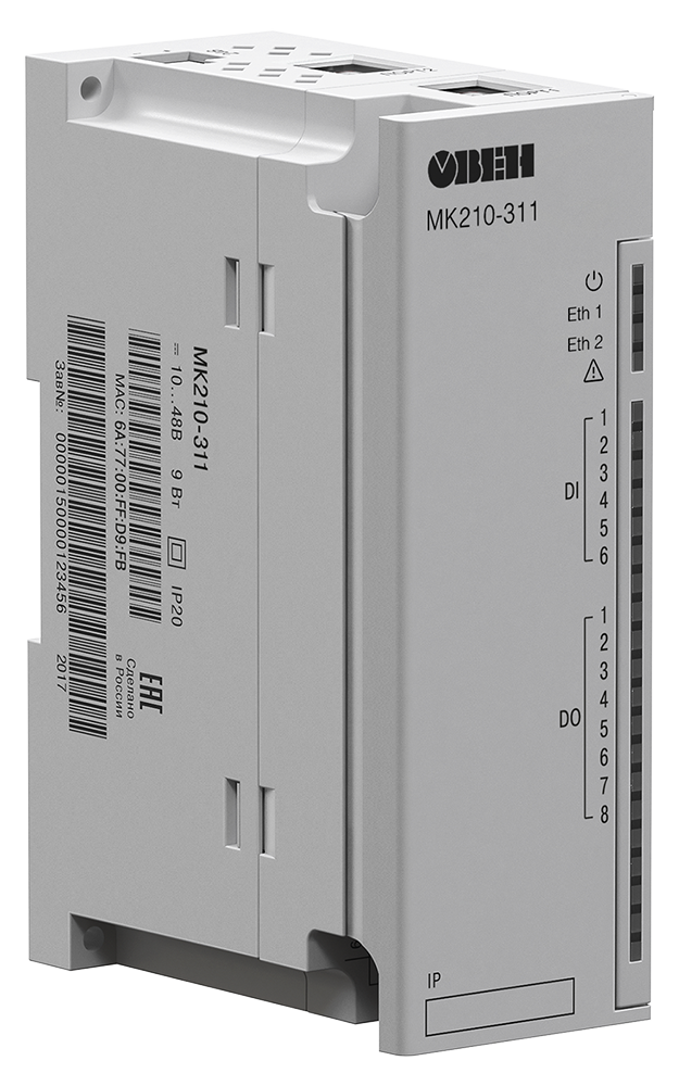 Изображение Модуль дискретного ввода/вывода Овен (Ethernet) МК210-311