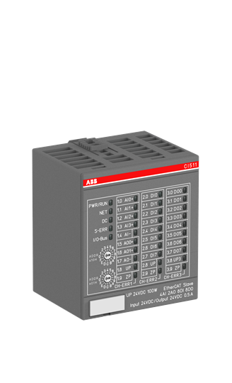 Изображение ABB Модуль интерфейсный, 8DI/8DO/4AI/2AO, CI511-ETHCAT