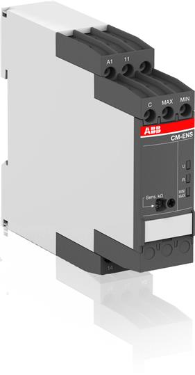 Изображение ABB Реле контроля уровня жидкости CM-ENS.11S, слив (чувствит. 5- 100кОм) 24-240В АС/DC, 1ПК, винт. заж.