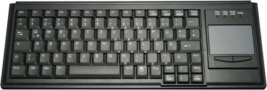 Изображение Клавиатура промышленная TKL-083-TOUCH-KGEH-BLACK-USB-US/CYR (KL20224)  