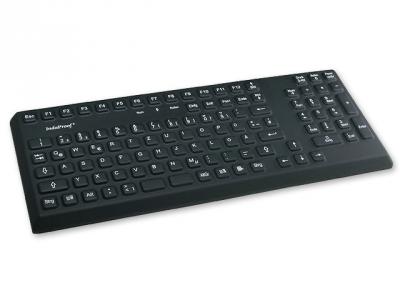 Изображение Клавиатура пылевлагозащитная TKG-105-IP68-BLACK-USB-US/CYR (KG19218)  